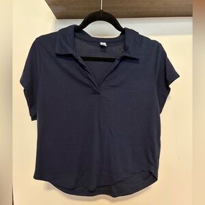Old Navy Active. Cropped navy polo. Size xl